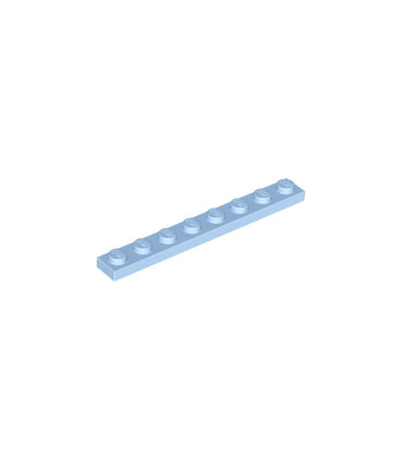 Bright Light Blue Plate 1 x 8