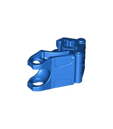 Blue Bionicle Fist with Axle Hole - 3 Fingers