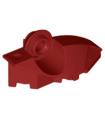 Dark Red Large Figure Foot with Rotation Joint Ball Half Vertical