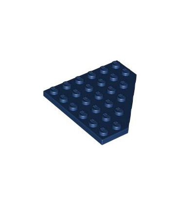 Dark Blue Wedge, Plate 6 x 6 Cut Corner