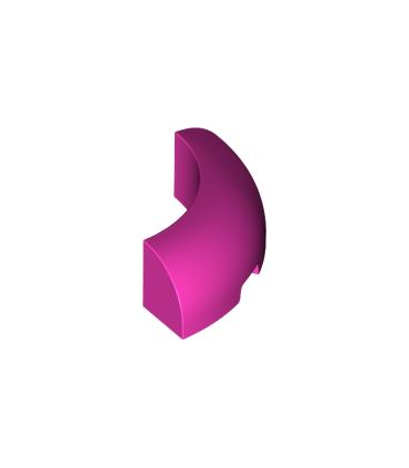 Dark Pink Brick, Round Corner 3 x 3 without Studs