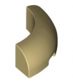 Tan Brick, Round Corner 3 x 3 without Studs