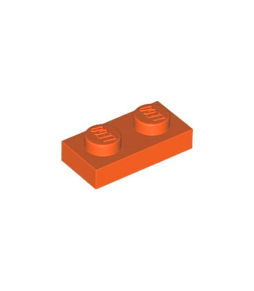 Reddish Orange Plate 1 x 2