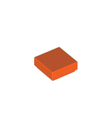 Reddish Orange Tile 1 x 1