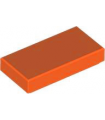 Reddish Orange Tile 1 x 2