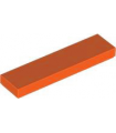 Reddish Orange Tile 1 x 4