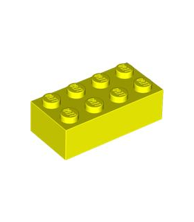 Neon Yellow Brick 2 x 4