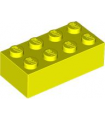 Neon Yellow Brick 2 x 4