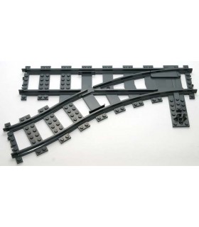 Dark Bluish Gray Train, Track Plastic (RC Trains) Switch Point Left