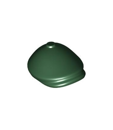 Dark Green Minifigure, Headgear Hat, Flat Cap