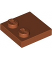 Dark Orange Tile, Modified 2 x 2 with Studs on Edge