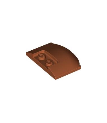 Dark Orange Wedge 3 x 4 x 2/3 Triple Curved