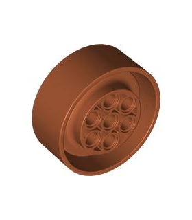 Dark Orange Wheel 41mm D. x 15mm Technic