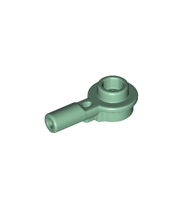 Sand Green Bar 1L with 1 x 1 Round Plate with Hollow Stud
