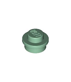 Sand Green Plate, Round 1 x 1
