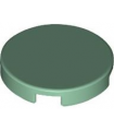 Sand Green Tile, Round 2 x 2 with Bottom Stud Holder
