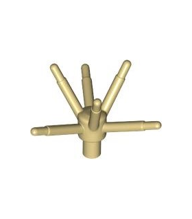 Tan Plant Flower Stem with Bar and 6 Stems