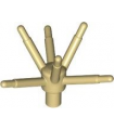 Tan Plant Flower Stem with Bar and 6 Stems