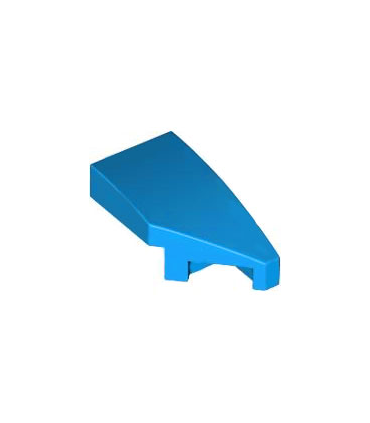 Dark Azure Wedge 2 x 1 x 2/3 Right