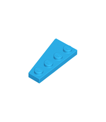 Dark Azure Wedge, Plate 4 x 2 Right