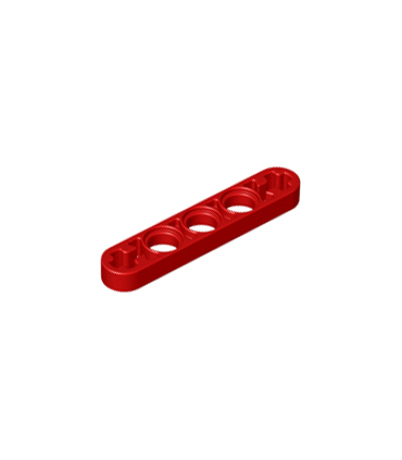 Red Technic, Liftarm Thin 1 x 5 - Axle Holes