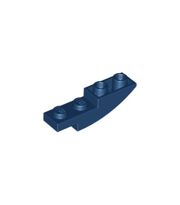Dark Blue Slope, Curved 4 x 1 Inverted