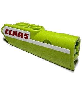Lime Technic, Panel Fairing 22 Very Small Smooth, Side A with Red 'CLAAS' on White Stripe Pattern (Sticker) - Set 42102