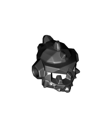 Black Minifigure, Headgear Helmet Spiked with Side Holes
