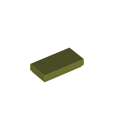 Olive Green Tile 1 x 2
