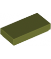 Olive Green Tile 1 x 2