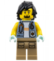 City Jungle Explorer - Sand Blue Jacket, Stethoscope, Dark Tan Legs, Black Hair