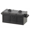 Pearl Dark Gray Container, Treasure Chest with Slots in Back and (Same Color) Flat Lid (4738a / 80835)