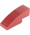 Dark Red Slope, Curved 3 x 1 No Studs