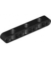 Black Technic, Liftarm, Modified Perpendicular Holes Thick 1 x 7