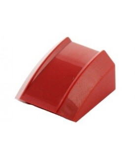 Dark Red Slope, Curved 2 x 2 Lip, No Studs
