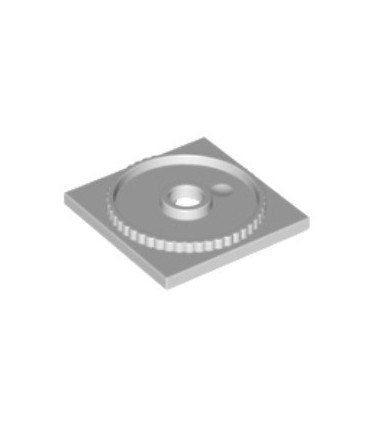Light Bluish Gray Turntable 4 x 4 Square Base, Locking