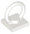 White Tile, Modified 2 x 2 with Ring