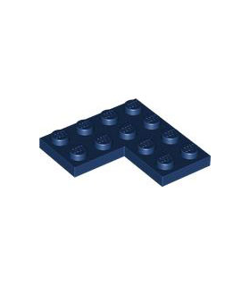 Dark Blue Plate 4 x 4 Corner