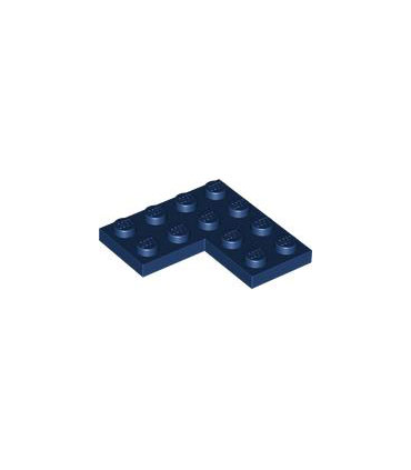 Dark Blue Plate 4 x 4 Corner
