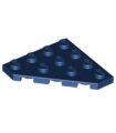Dark Blue Wedge, Plate 4 x 4 Cut Corner