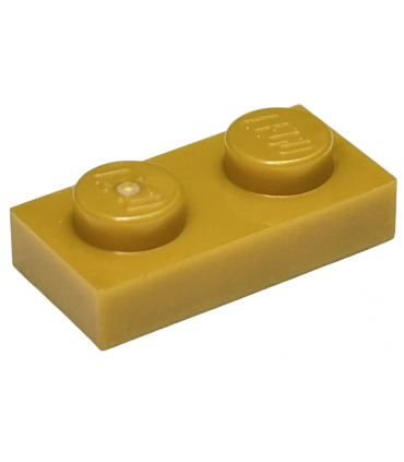 Pearl Gold Plate 1 x 2