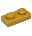 Pearl Gold Plate 1 x 2