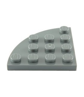 Dark Bluish Gray Plate, Round Corner 4 x 4
