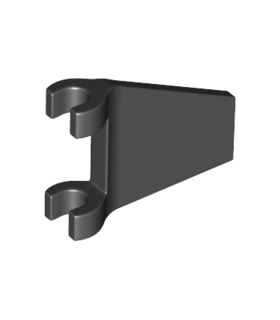 Black Flag 2 x 2 Trapezoid with Flared Edge