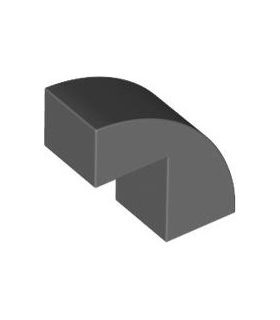 Dark Bluish Gray Slope, Curved 2 x 1 x 1 2/3