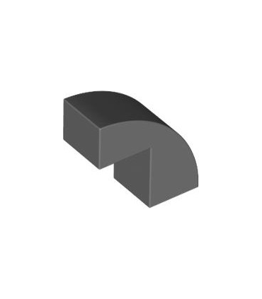 Dark Bluish Gray Slope, Curved 2 x 1 x 1 2/3