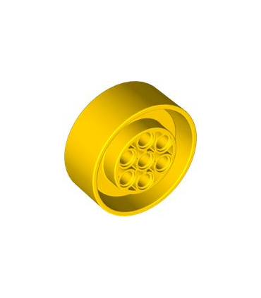 Yellow Wheel 41mm D. x 15mm Technic