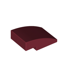 Dark Red Slope, Curved 3 x 2
