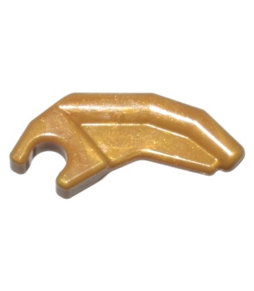 Pearl Gold Barb / Claw / Horn / Tooth with Clip, Angled