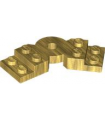 Pearl Gold Plate, Modified 2 x 6 x 2/3 Bent